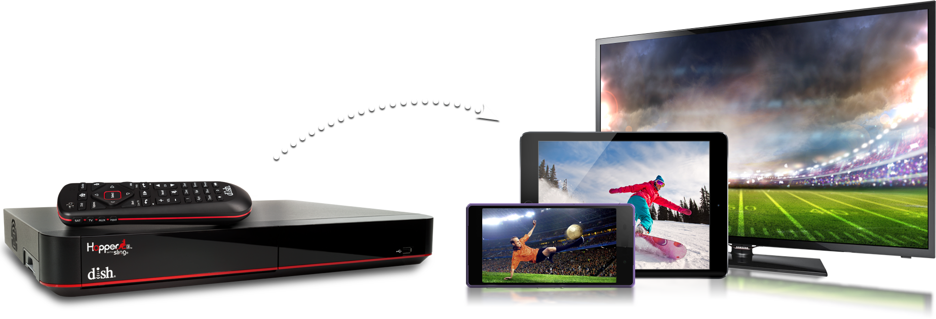 DISH Hopper: mire TV en cualquier lugar